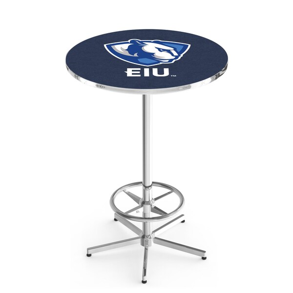 42" Chrome Eastern Illinois Pub Table